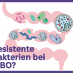 Biofilm-Lösung-bei-SIBO, grafische Darstellung Darm mit Bakterien