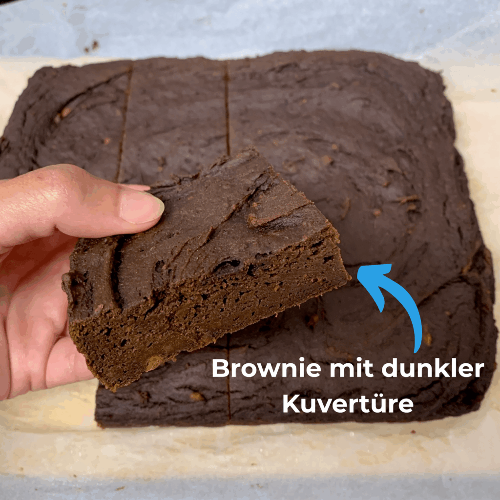 Süßkartoffel-Brownies mir dunkler Kuvertüre