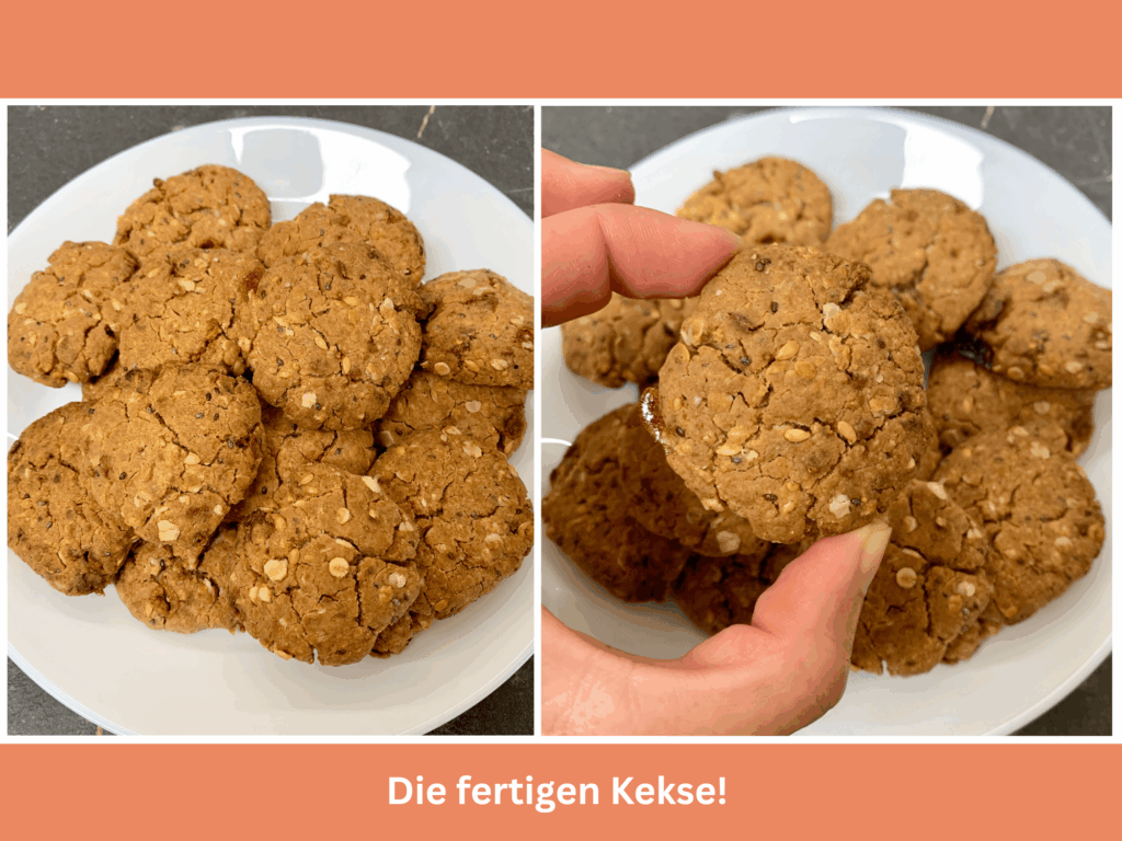 Rezept für Ballaststoff-Kekse fertige Kekse