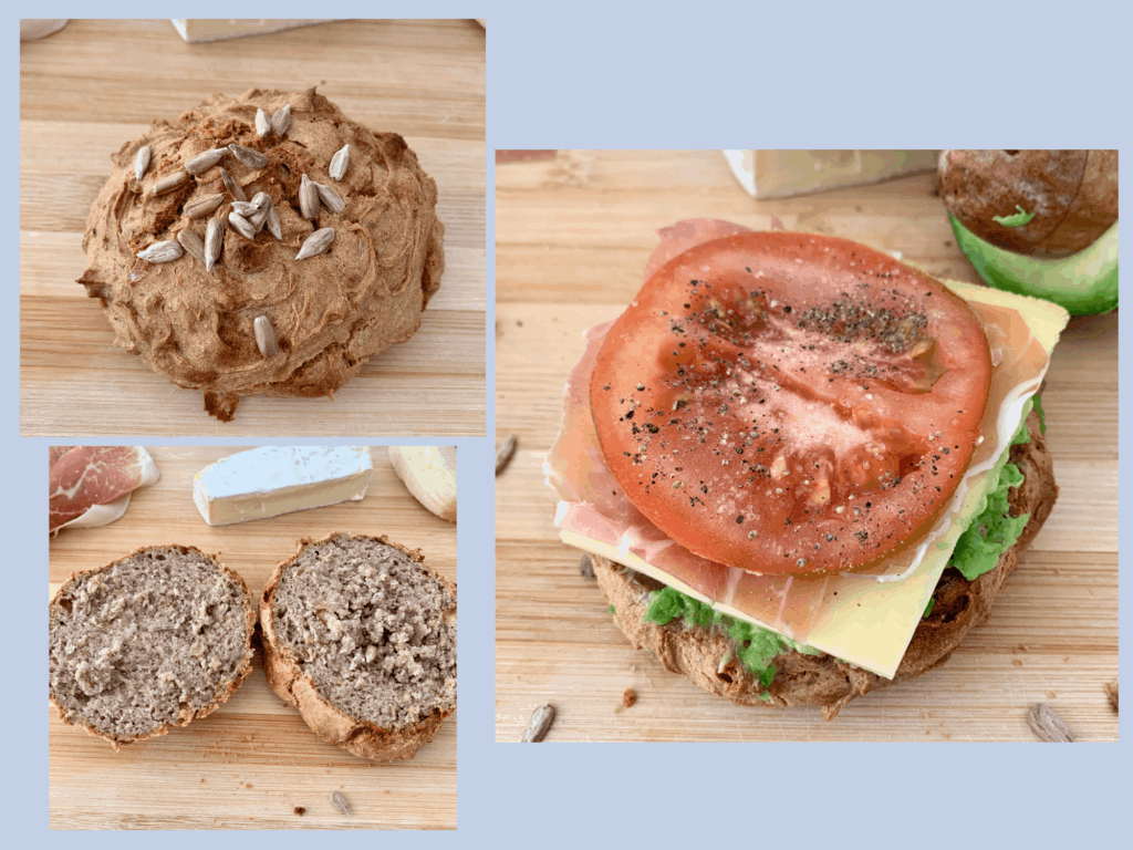 Glutenfreie Proteinbrötchen mit Skyr