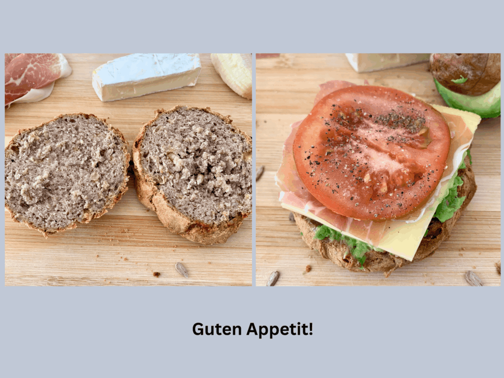Glutenfreie Proteinbrötchen Belag