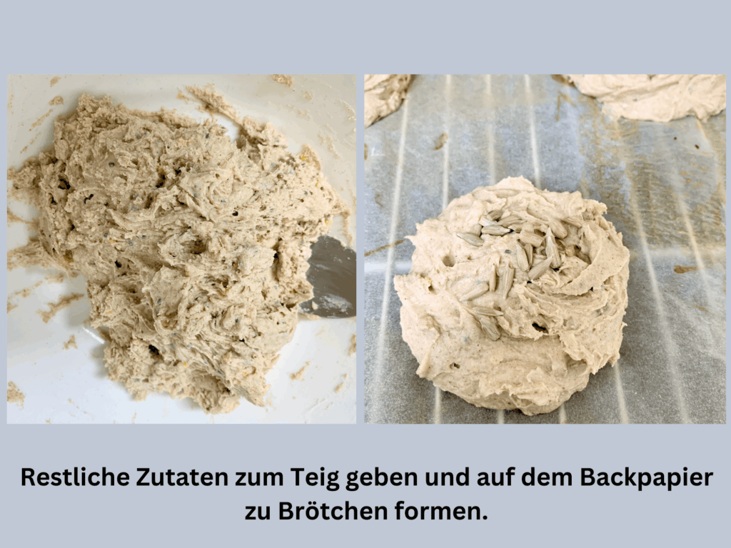 Glutenfreie Proteinbrötchen Teig