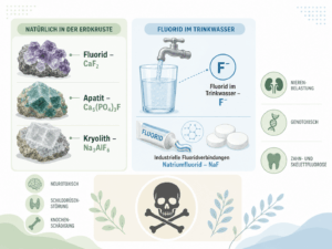 Fluorid ist ein Toxin. Darstellung von Fluorid in verschiedenen Produkten und Schäden, die es im Körper verursacht