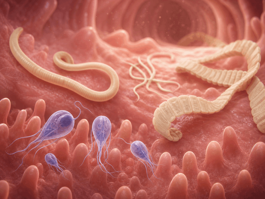 Antiparasitäre Ernährung mit bestimmten Lebensmitteln